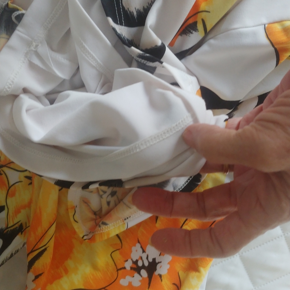 Cache Yellow and Black Floral Midi Dress Size S - Picture 5 of 9
